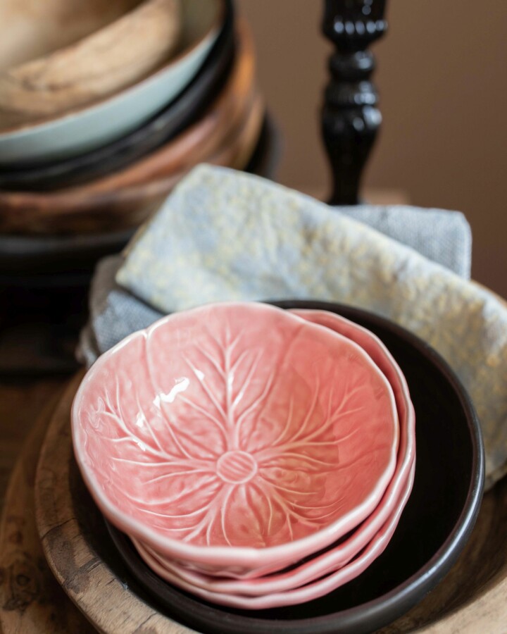 Cabbage bowl XS Ø12cm, pale pink VAN VERRE